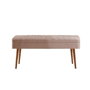 Hanah Home 0900 - 4 Conjunto Mesa y Sillas Extensible Pino Atlántico y Piedra Terciopelo